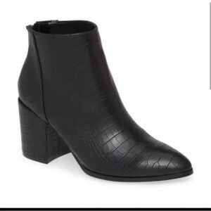 Steve Madden | Julianne Black Croc Booties